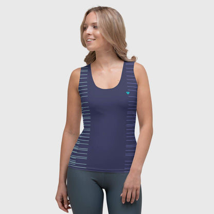 Confidence in Colors: Women's Dual Gradient Tank in Blue