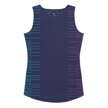 Fashion Statement: Slate Blue Gradient Tank for Her