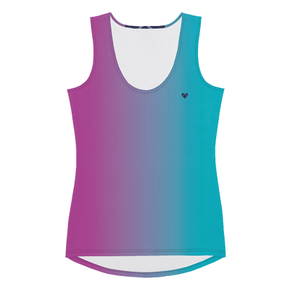 Turquoise & Fuchsia Dual Empowerment Tank for Women