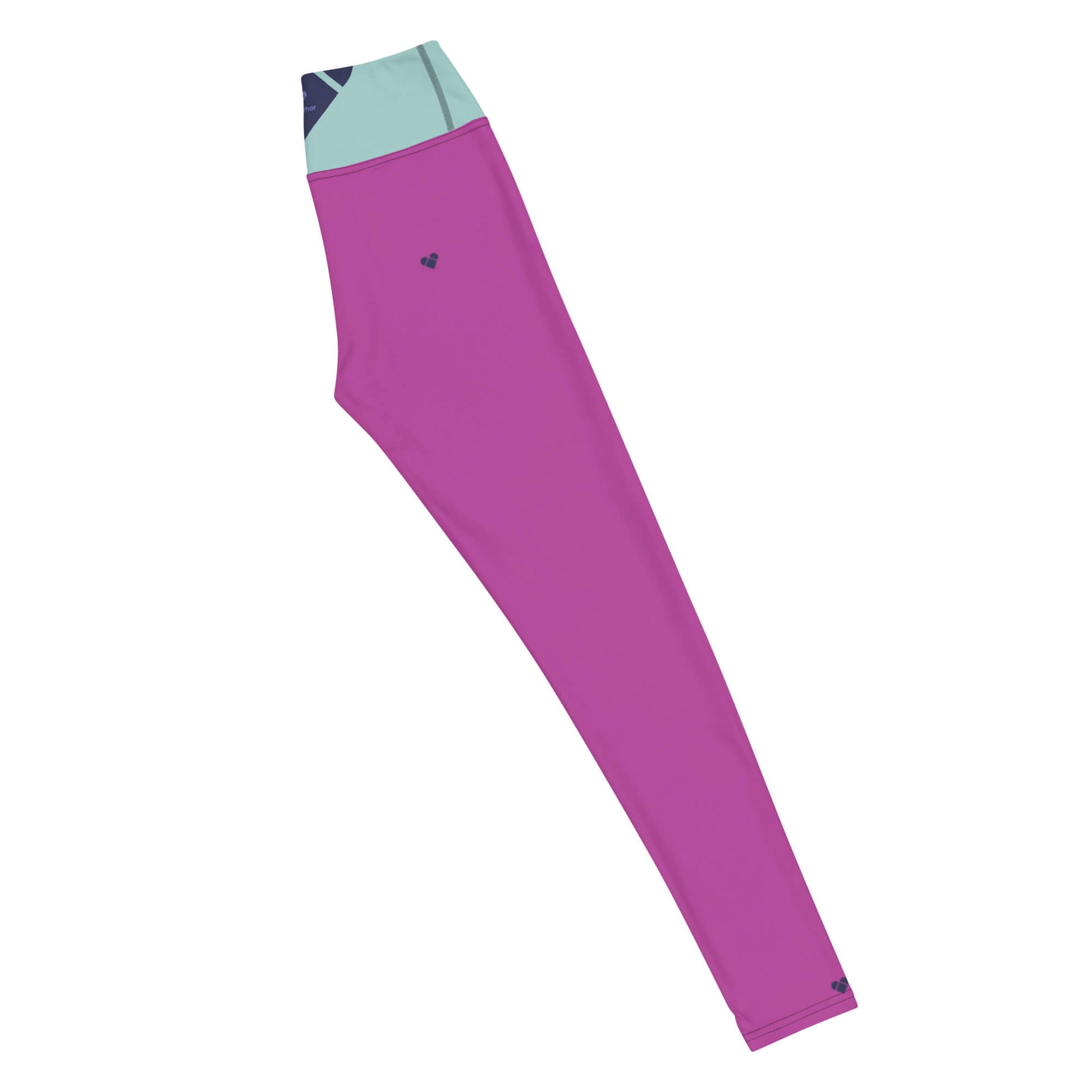 Fucsia Pink & Mint Yoga Leggings by CRiZ AMOR, Women's Activewear