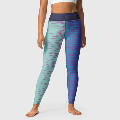 Sporty look with Mint & Periwinkle Yoga Leggings