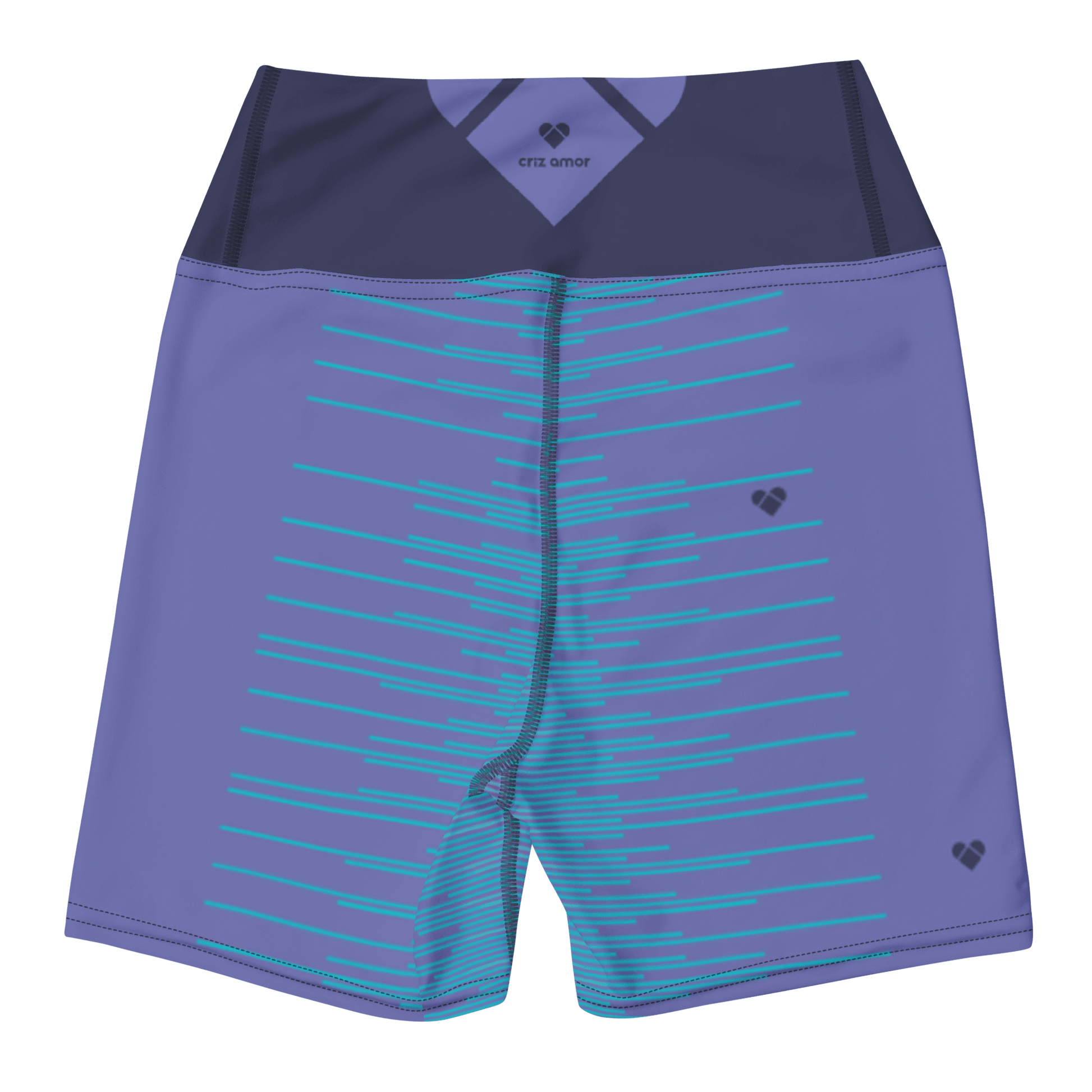 Empowering Periwinkle Dual Yoga Shorts - CRiZ AMOR