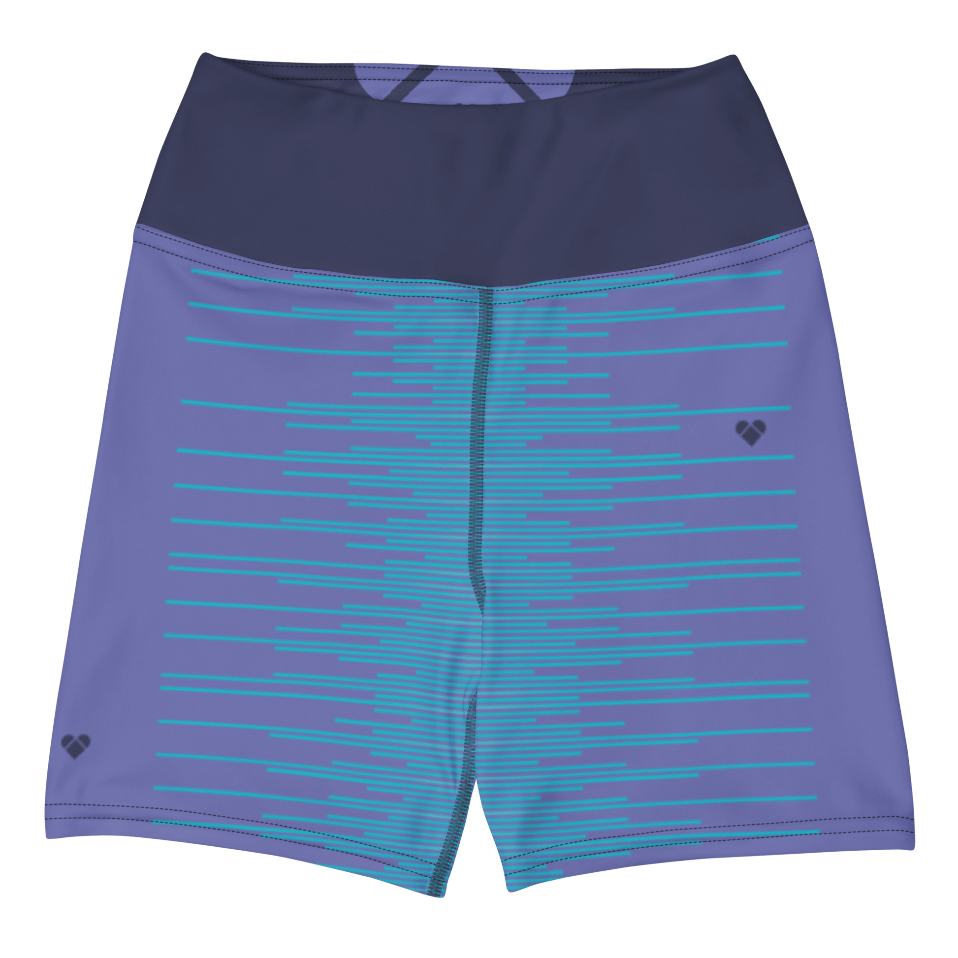 Periwinkle Dual Yoga Leggings Shorts for Women - Designer Fashion