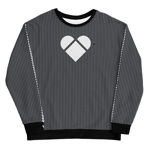 Black Lovogram Heart Sweatshirt | Genderless