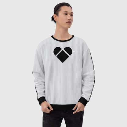 Innovative and versatile Lovely Gray Lovogram Sweatshirt by CRiZ AMOR, male model