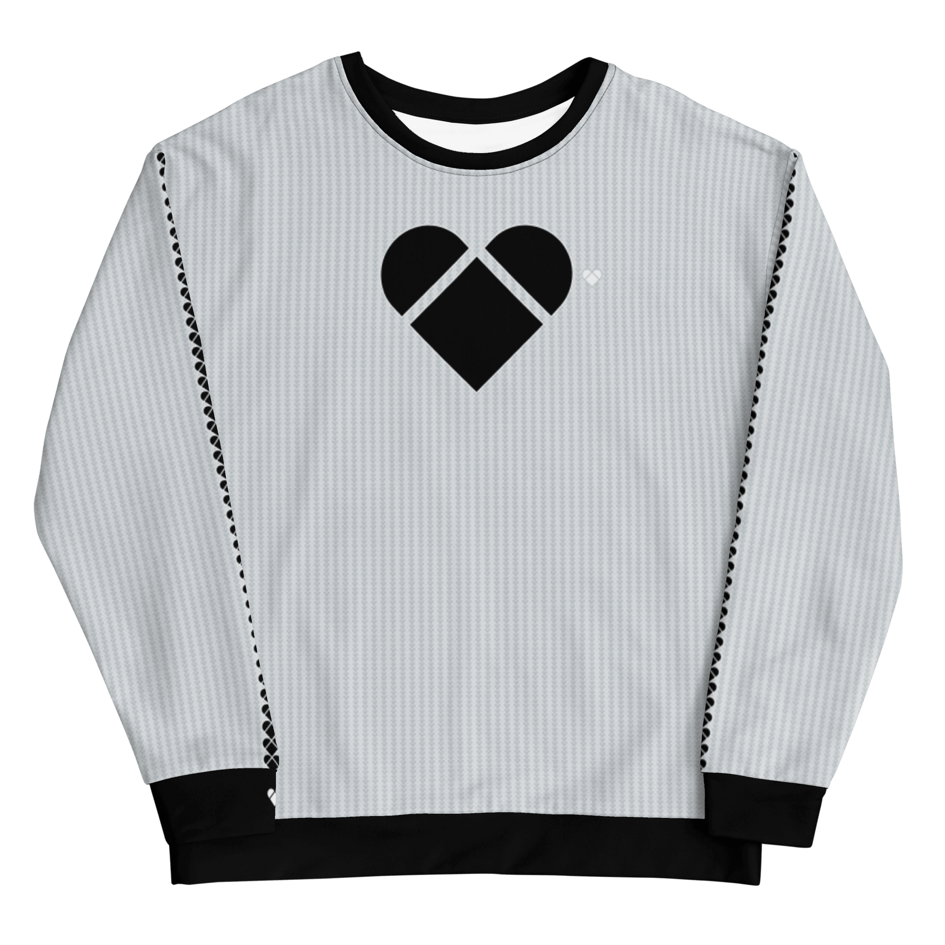 Love Armor Activated! CRiZ AMOR's Light Gray Sweatshirt Black