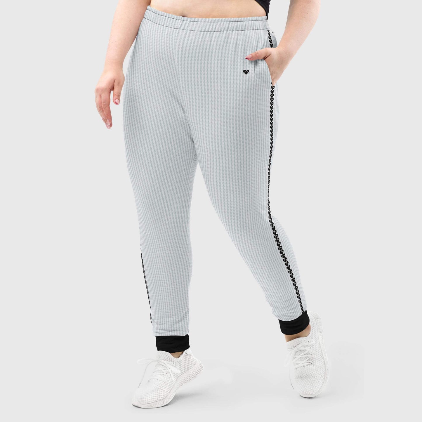 Chill-wear Lovogram joggers for women with a brand heart logo